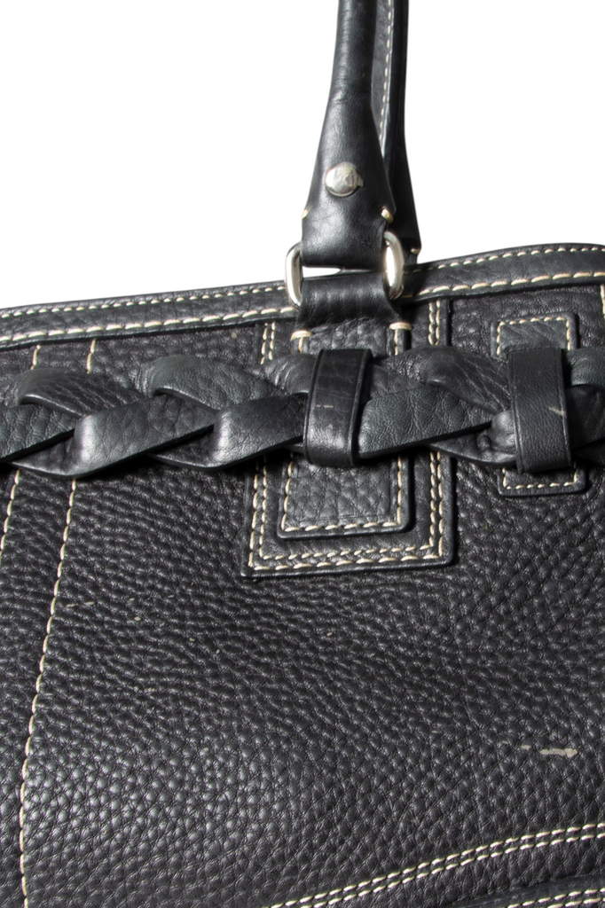 Coach Contrast Stitch Leather Bag - irvrsbl