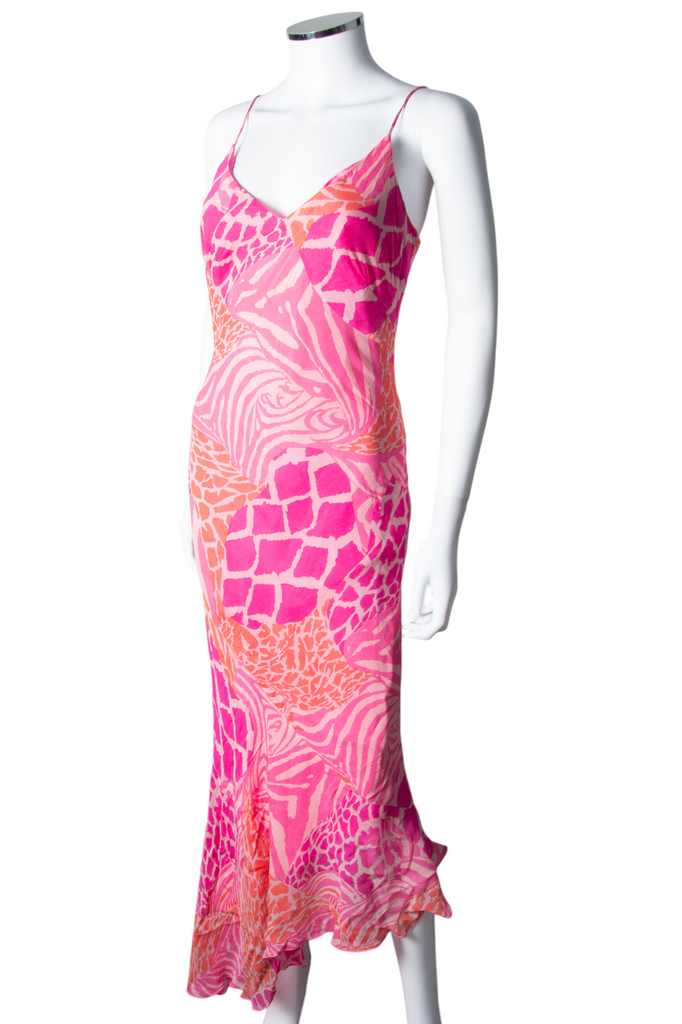 vintage Animal Print Dress in Pink - irvrsbl