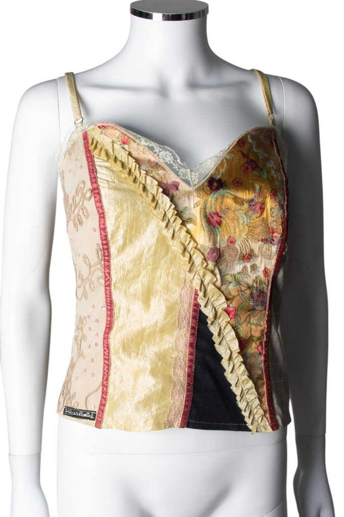 vintage Bustier Patchwork Top - irvrsbl