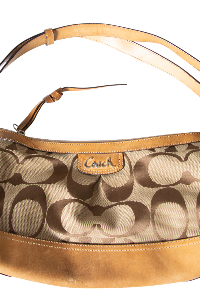 Coach Monogram Bag with Leather Handle - irvrsbl