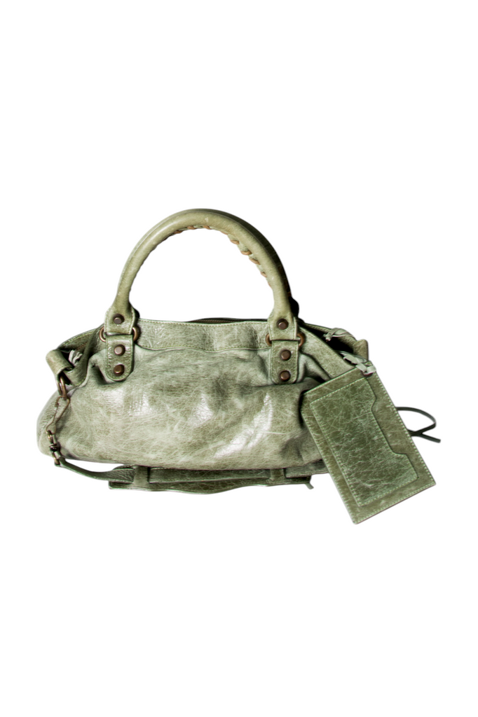 Balenciaga The First Bag in Sage - irvrsbl