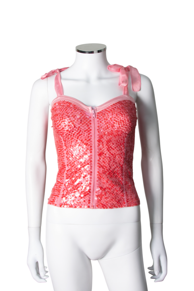 vintage Sequin Bustier Top - irvrsbl