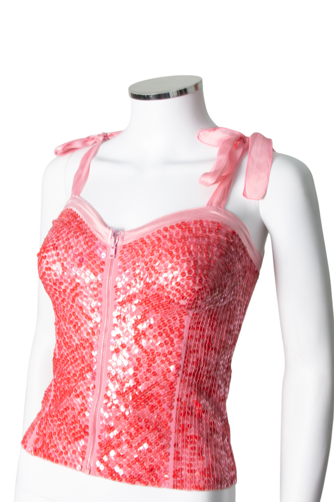 vintage Sequin Bustier Top - irvrsbl