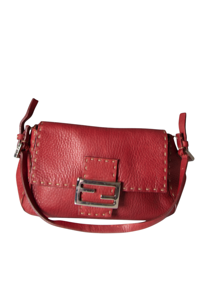 Fendi Mini Baguette in Red - irvrsbl