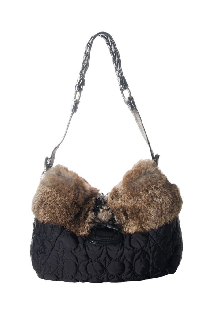 Coach Nylon Bag with Fur Trim - irvrsbl