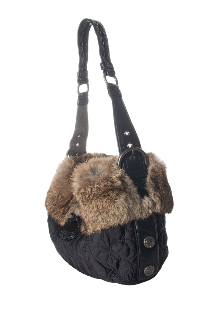 Coach Nylon Bag with Fur Trim - irvrsbl