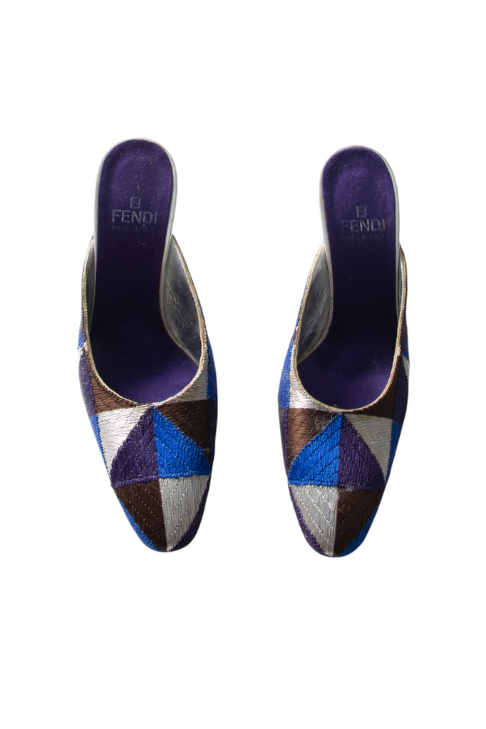 Fendi Woven Mules - irvrsbl