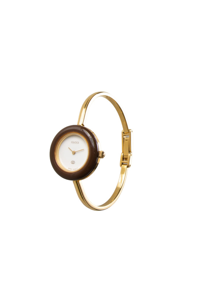 Gucci Authentic Gold Plated 90s Bracelet Watch with Multi Bezel Design - irvrsbl