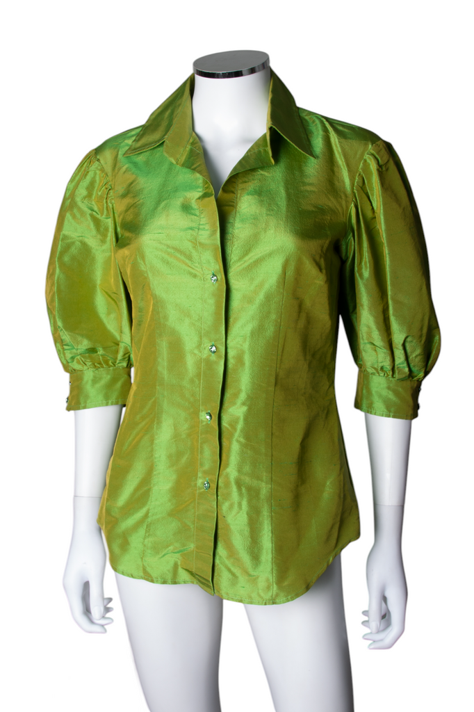 Roberto Cavalli Chartreuse Pearlescent Shirt - irvrsbl