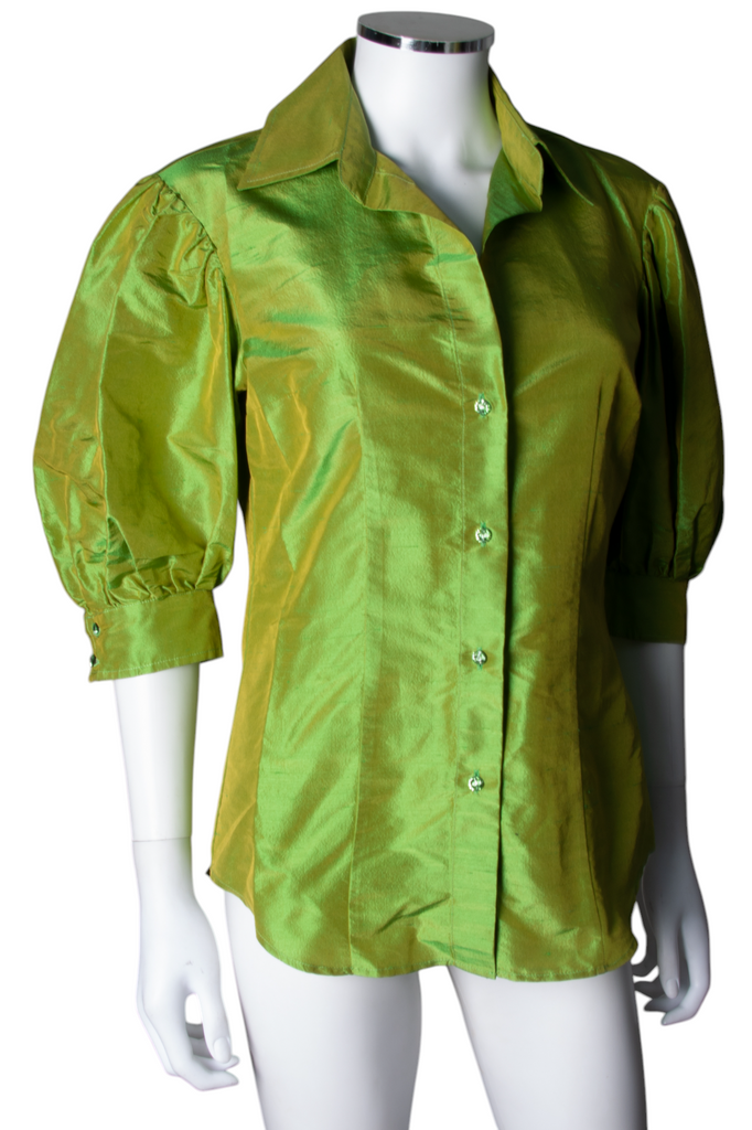 Roberto Cavalli Chartreuse Pearlescent Shirt - irvrsbl