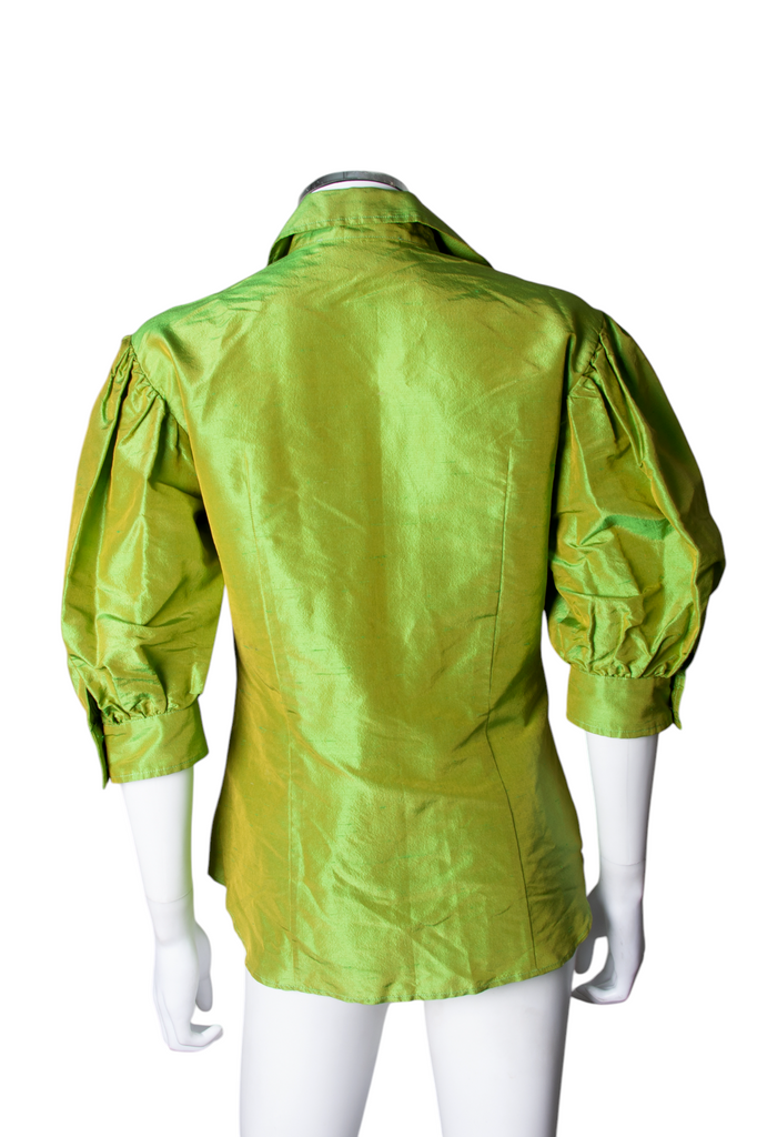 Roberto Cavalli Chartreuse Pearlescent Shirt - irvrsbl