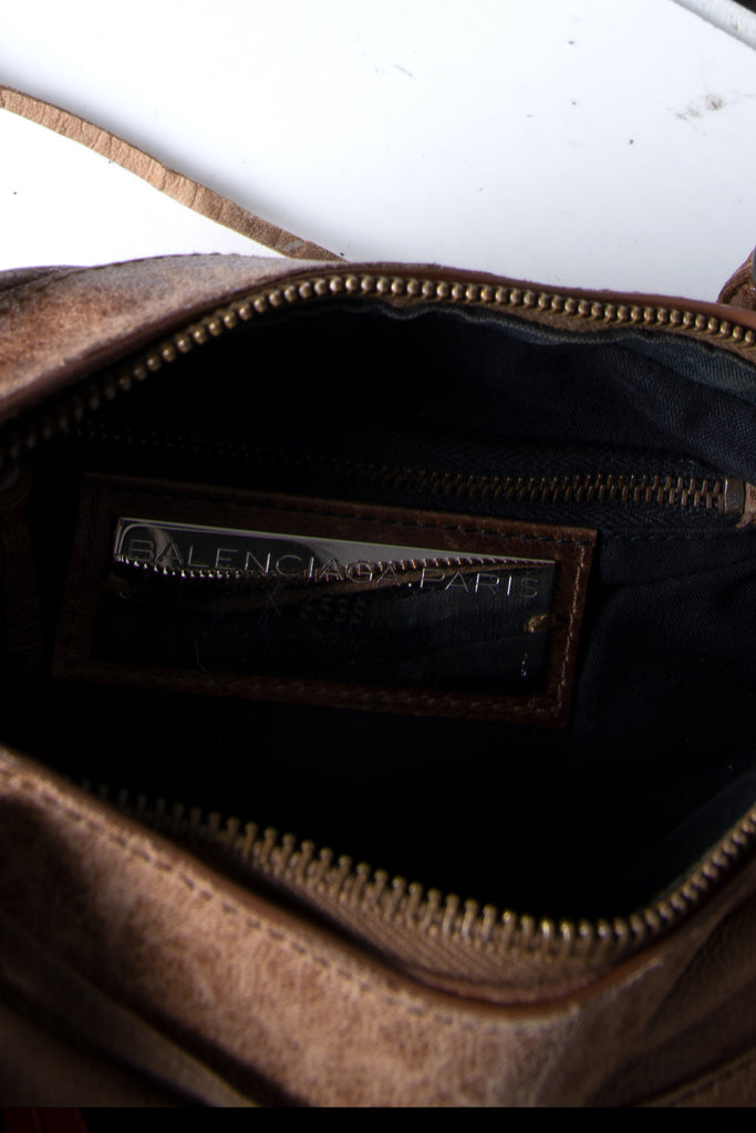 Balenciaga The First Bag in Brown - irvrsbl