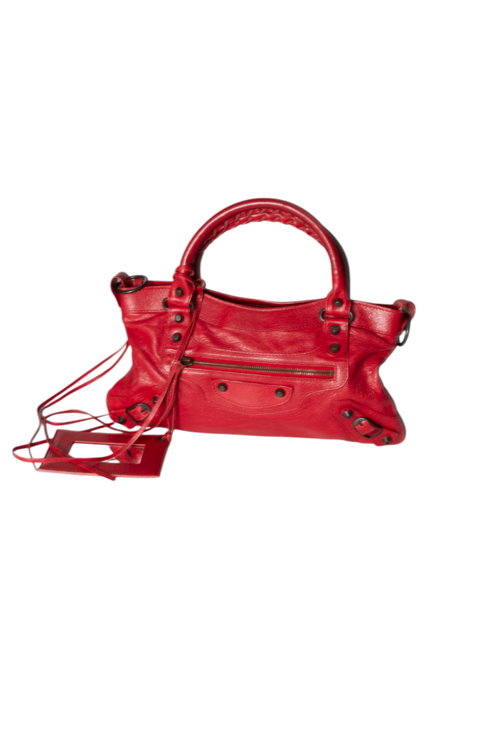 Balenciaga The First Bag in Red - irvrsbl