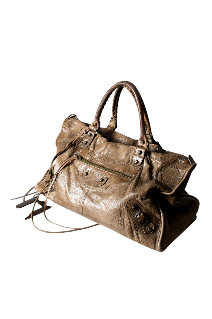 Balenciaga City Work Bag in Brown - irvrsbl