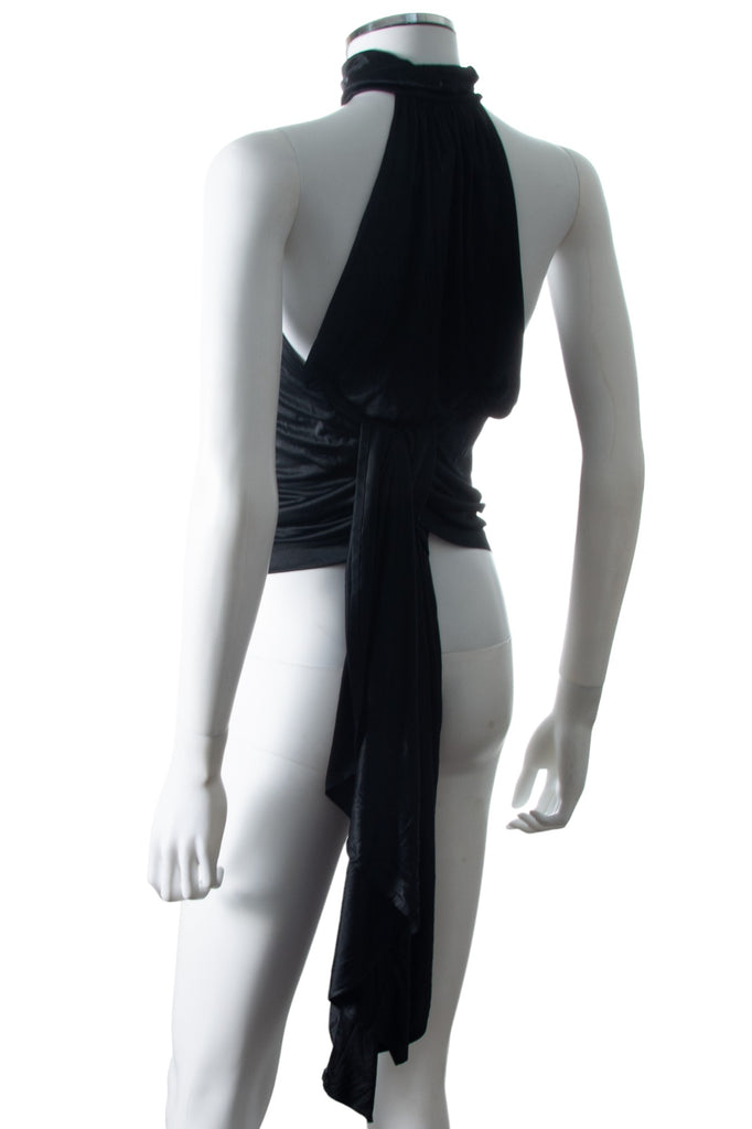 Plein Sud Draped Top with Tie at Back - irvrsbl