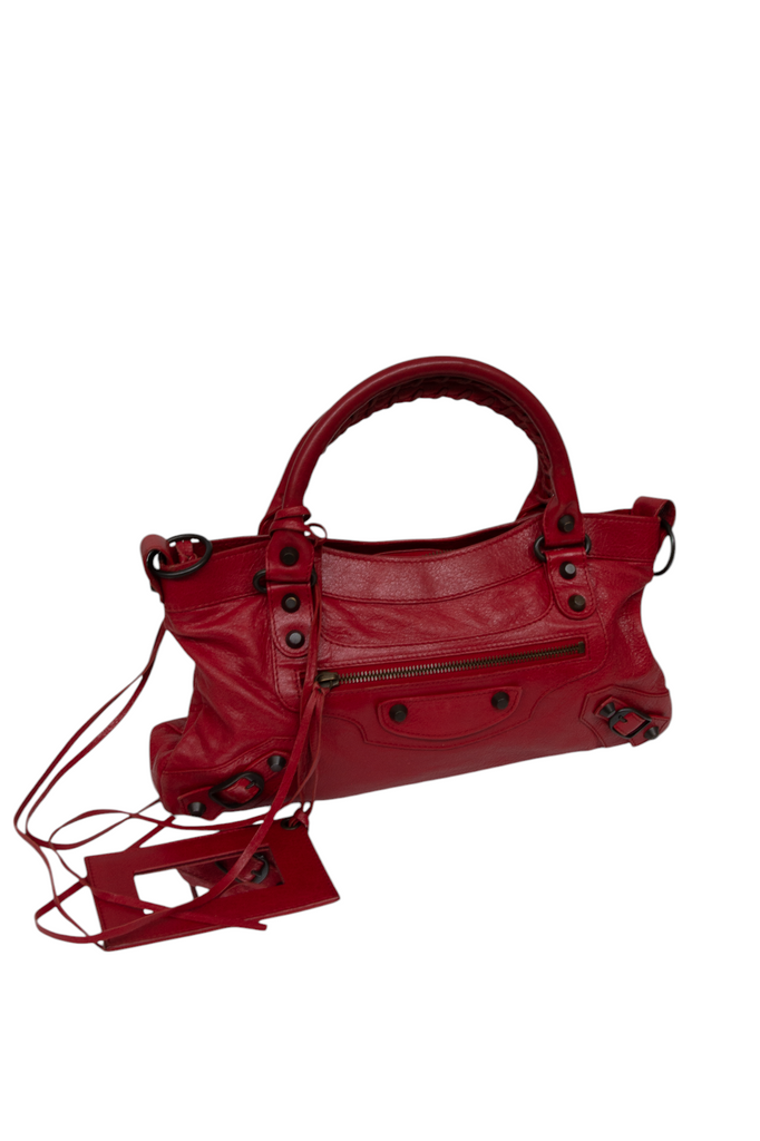 Balenciaga The First Bag in Red - irvrsbl