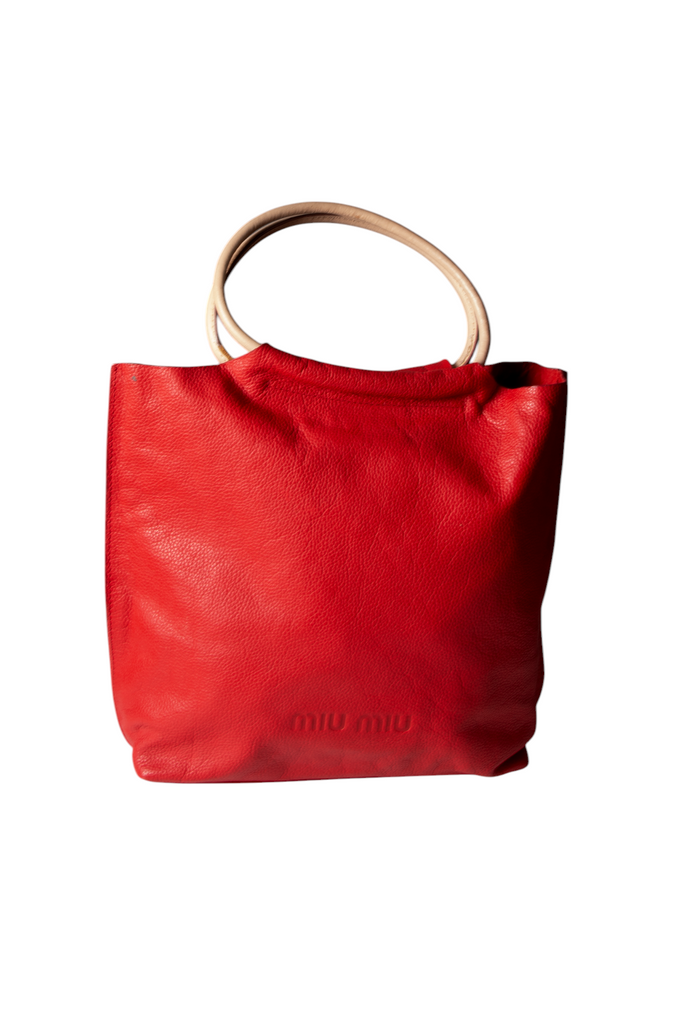 Miu Miu Red Top Handle Bag - irvrsbl