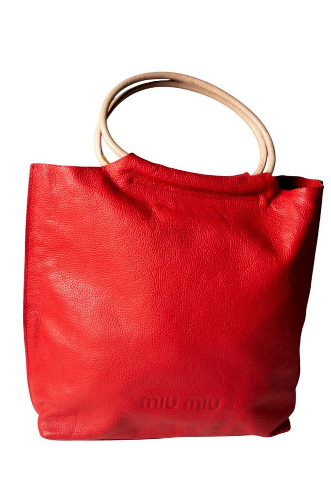 Miu Miu Red Top Handle Bag - irvrsbl