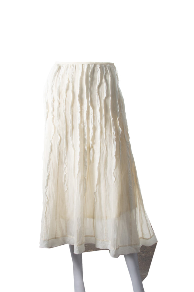 Issey Miyake Cream Skirt - irvrsbl