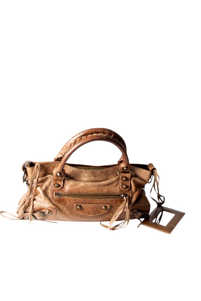 Balenciaga The First Bag in Brown - irvrsbl