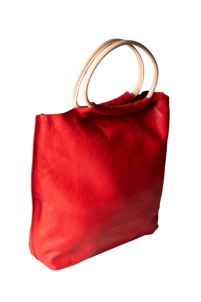 Miu Miu Red Top Handle Bag - irvrsbl