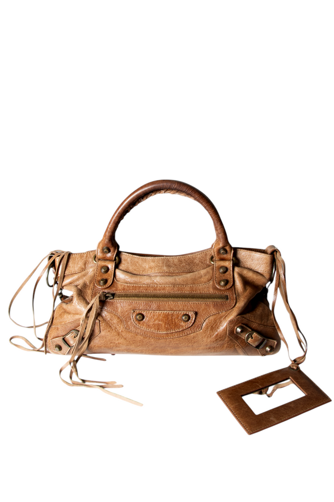 Balenciaga The First Bag in Brown - irvrsbl