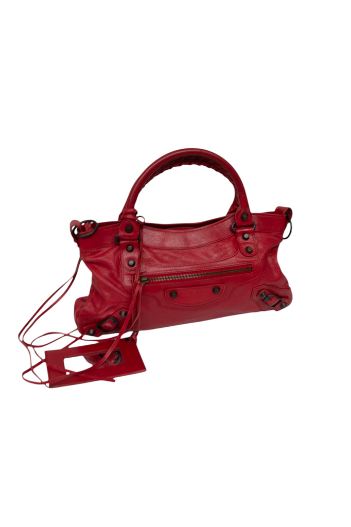 Balenciaga The First Bag in Red - irvrsbl