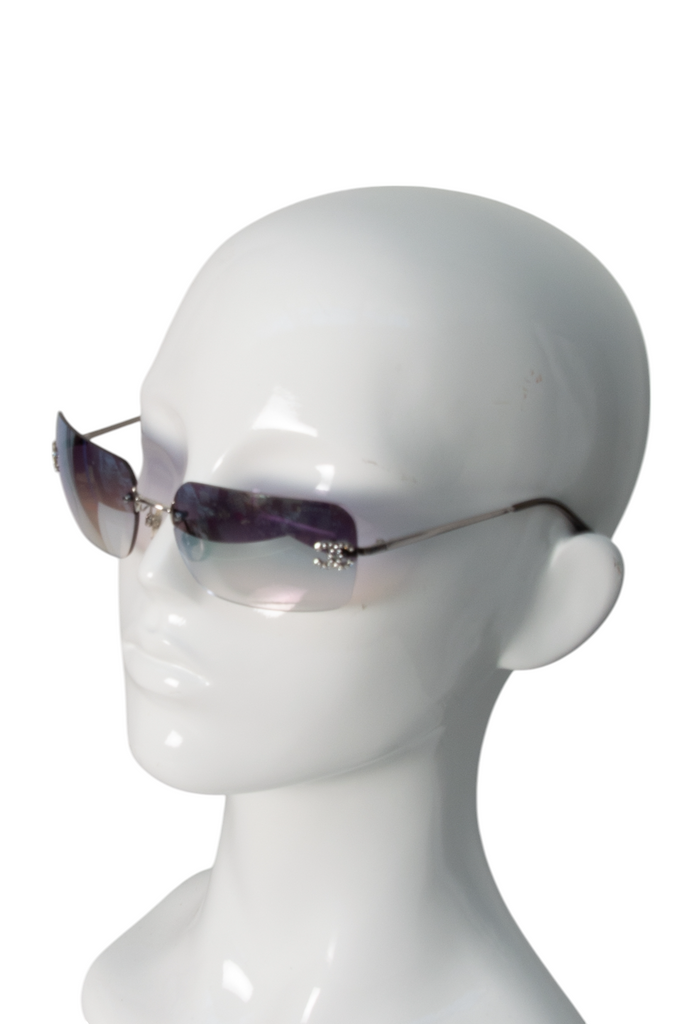 Chanel Reflective Swarovski Crystal Sunglasses 4017-D - irvrsbl