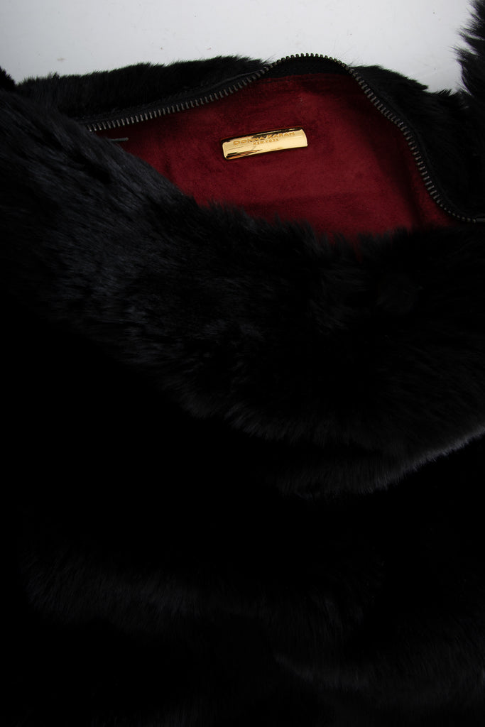 Donna Karan XXL Fur Sling Bag - irvrsbl