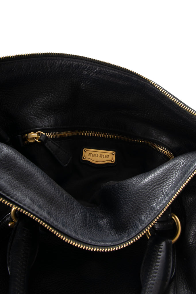 Miu Miu Top Handle Bag in Black - irvrsbl