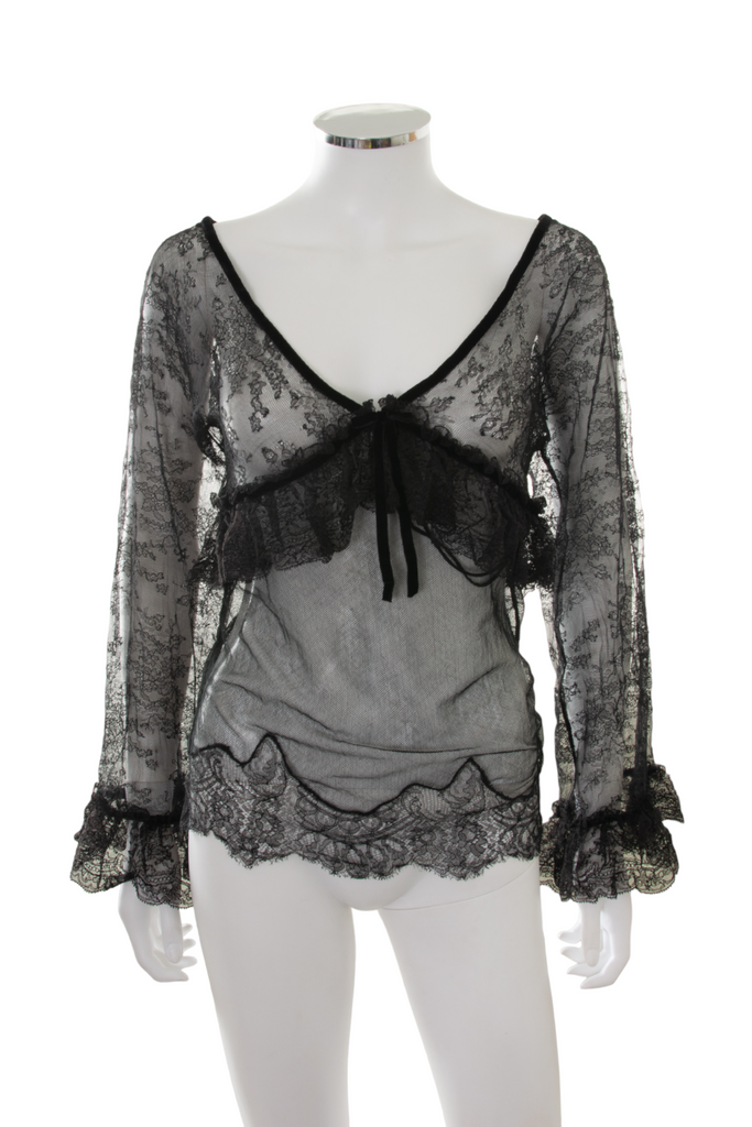 Dolce and GabbanaSheer Lace Top- irvrsbl