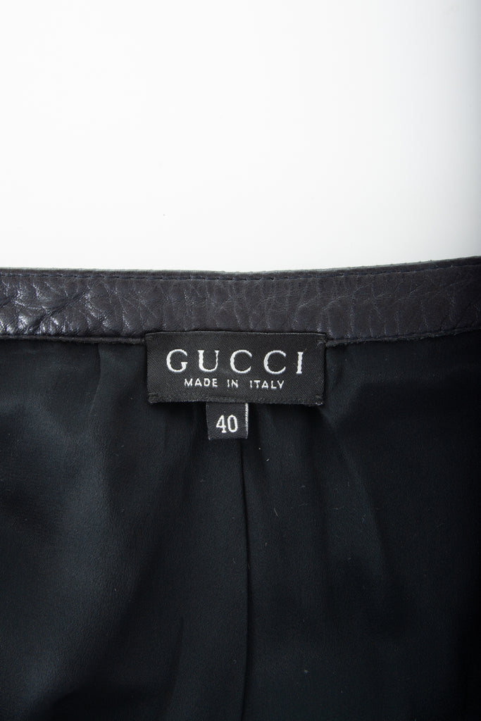 Gucci Black Leather Pants - irvrsbl