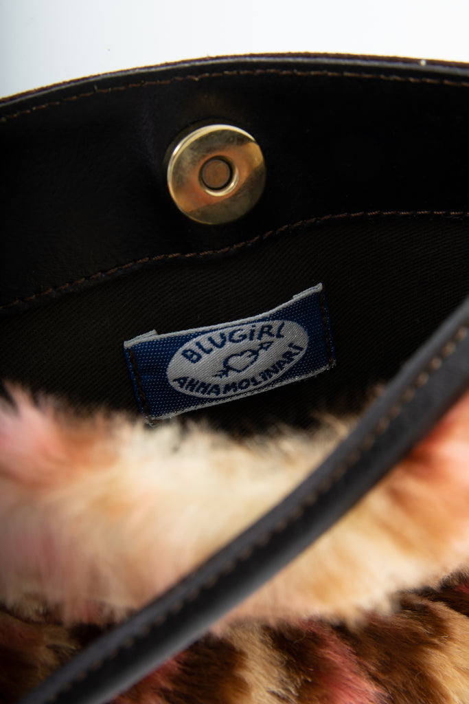 Blugirl Mini Animal Print Fur Bag - irvrsbl