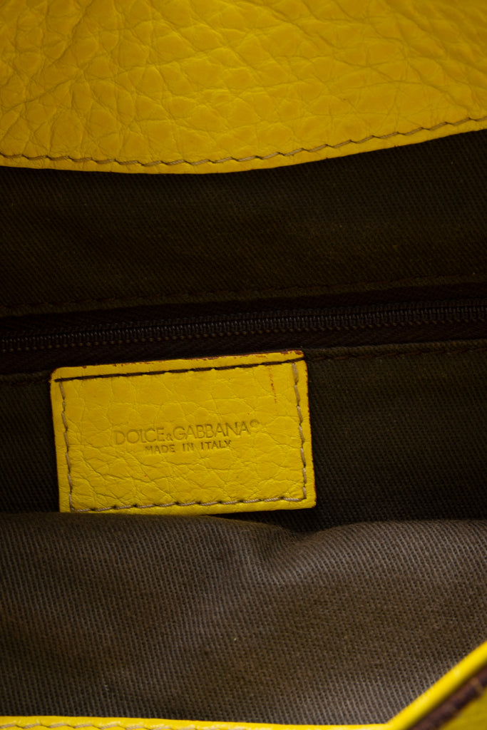 Dolce and Gabbana Yellow Shoulder Bag - irvrsbl