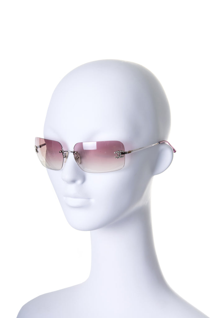 ChanelPink Crystal Sunglasses- irvrsbl