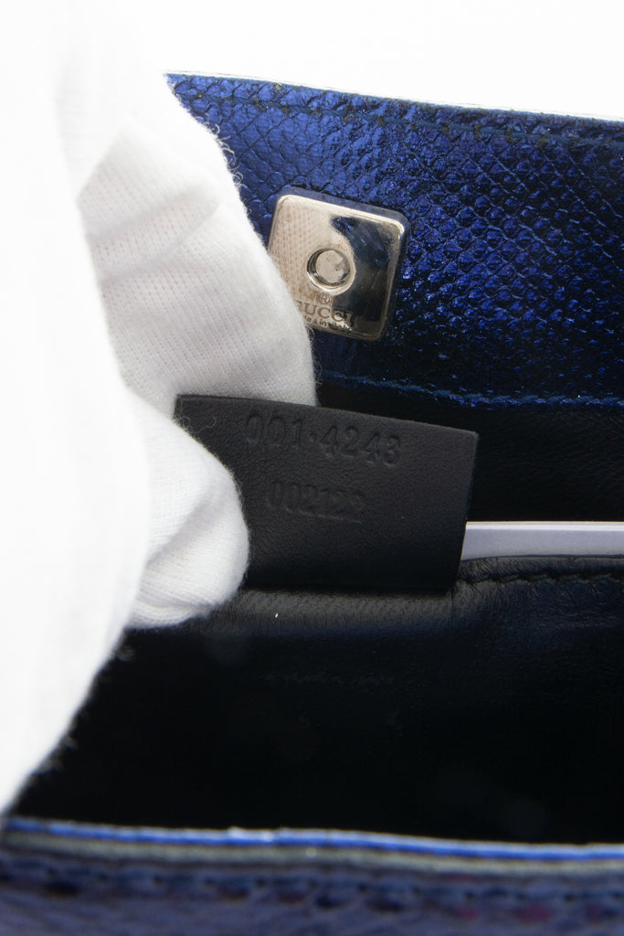 Gucci Metallic Blue Bag - irvrsbl