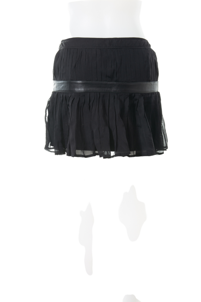 Dolce and Gabbana Silk Pleated Mini Skirt - irvrsbl