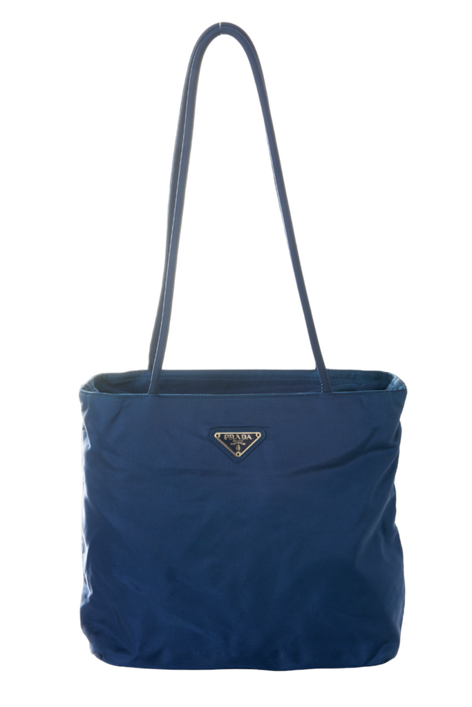 Prada Nylon Tote Bag in Blue - irvrsbl