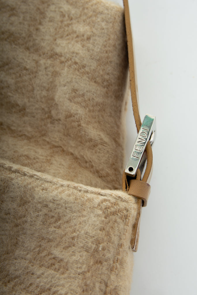 Fendi Monogram Wool Baguette - irvrsbl