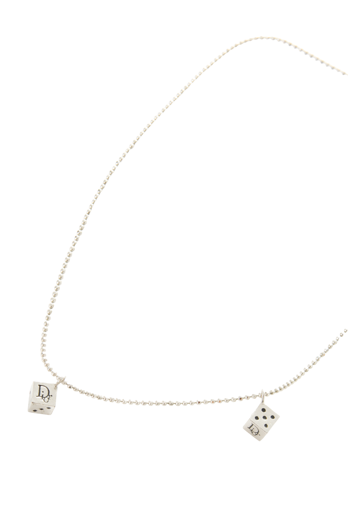 Silver Dice Necklace