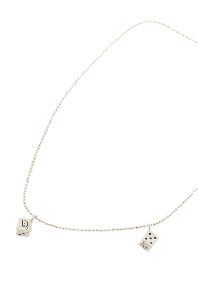 Dior Silver Dice Necklace - irvrsbl