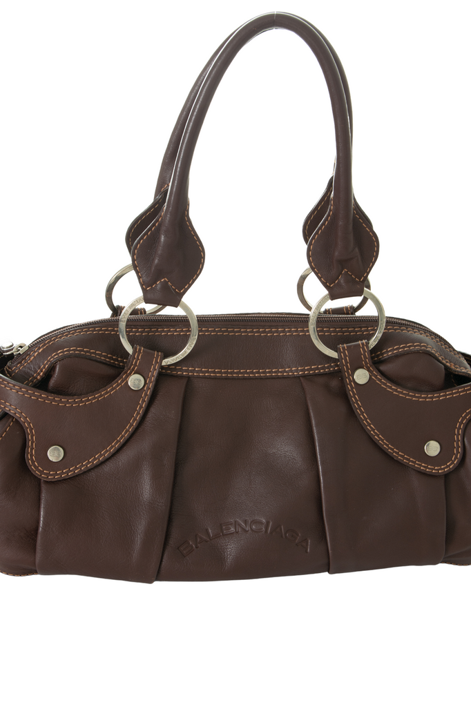 BalenciagaLeather Bag in Brown- irvrsbl