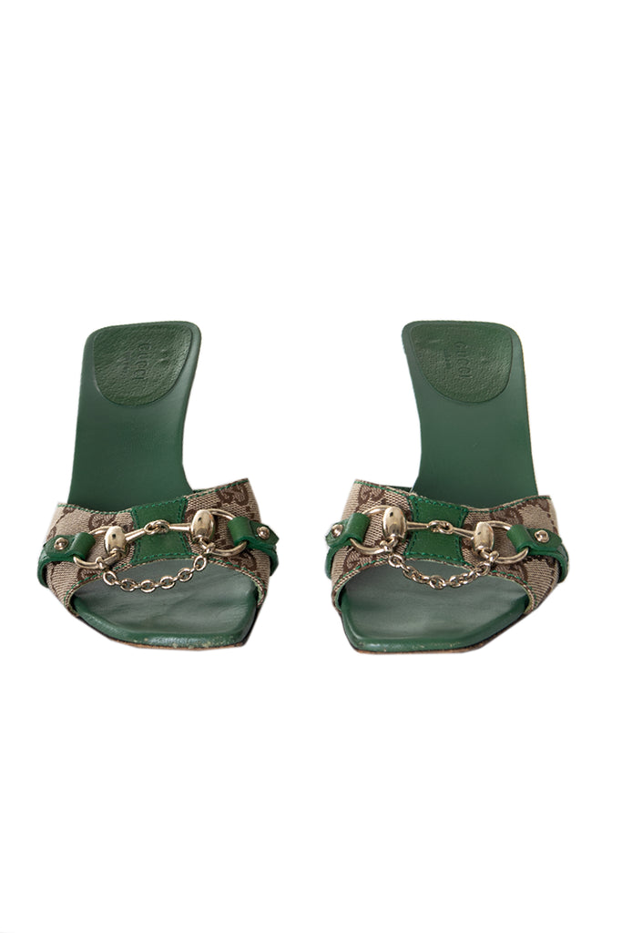Gucci Monogram Horsebit Heels - irvrsbl