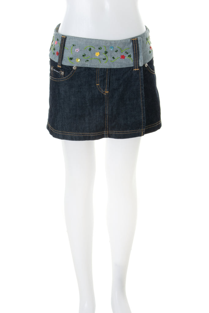 Dolce and GabbanaEmbroidered Mini Skirt- irvrsbl