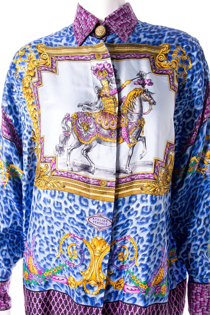 Versace Silk Rococo Print Shirt - irvrsbl