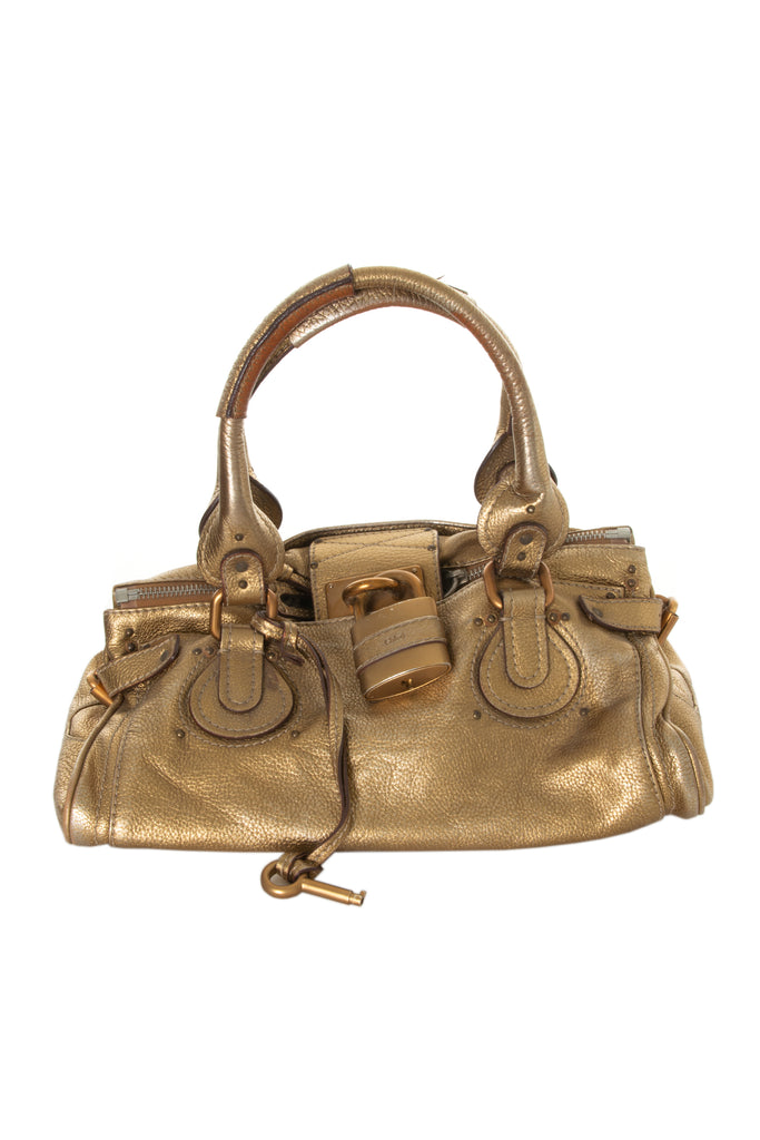 Chloe Paddington Bag in Gold - irvrsbl