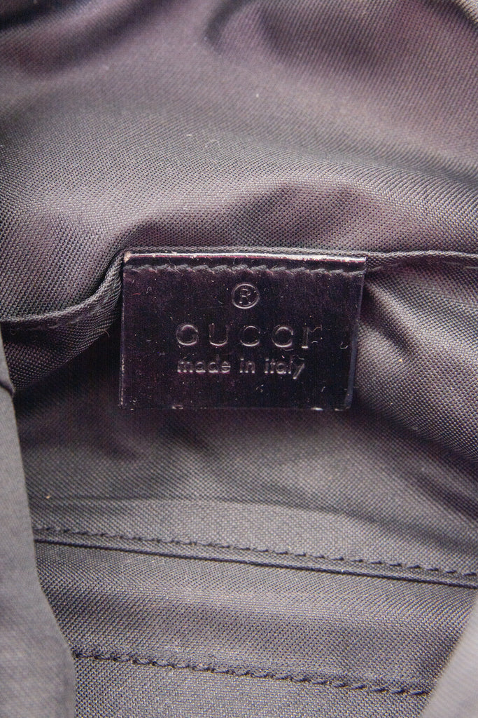 Gucci Suede Monogram Bag - irvrsbl