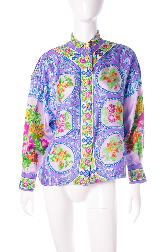 Versace Lace Cutwork Baroque Shirt - irvrsbl