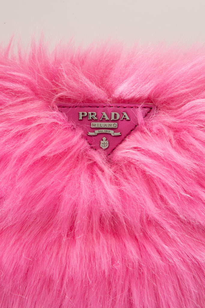 Prada Fur Clutch in Pink - irvrsbl