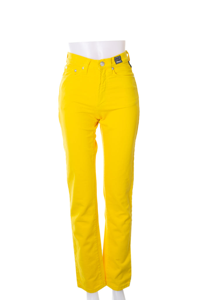 Versace Yellow High Waisted Jeans - irvrsbl